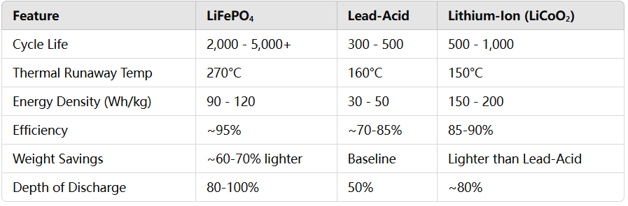 lifepo4 ups data