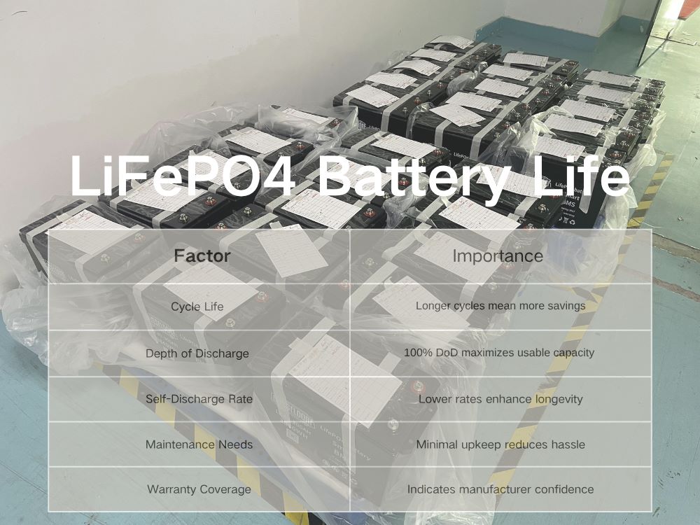 Leappower LIfepo4 Battery Life features